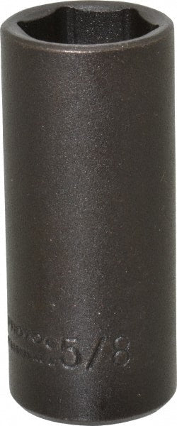 Proto - 1/4" Drive 5/8" Deep Impact Socket - 6 Points, 2" OAL - Exact Tooling