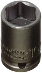 Proto - 1/4" Drive 4mm Standard Impact Socket - 6 Points, 7/8" OAL - Exact Tooling