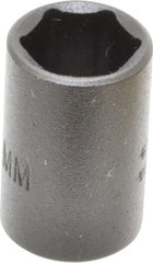 Proto - 1/4" Drive 10mm Standard Impact Socket - 6 Points, 7/8" OAL - Exact Tooling