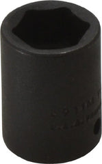 Proto - 1/4" Drive 11mm Standard Impact Socket - 6 Points, 7/8" OAL - Exact Tooling