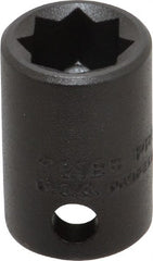 Proto - 3/8" Drive 3/8" Standard Impact Socket - 8 Points, 1" OAL - Exact Tooling