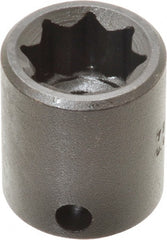 Proto - 3/8" Drive 1/2" Standard Impact Socket - 8 Points, 1-1/16" OAL - Exact Tooling