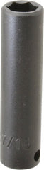 Proto - 3/8" Drive 7/16" Deep Impact Socket - 6 Points, 2-3/4" OAL - Exact Tooling