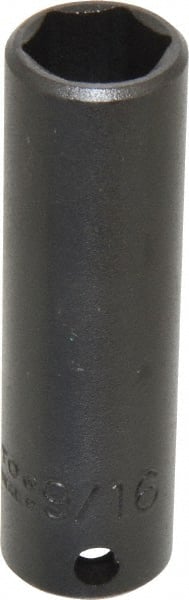 Proto - 3/8" Drive 9/16" Deep Impact Socket - 6 Points, 2-3/4" OAL - Exact Tooling