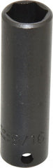 Proto - 3/8" Drive 9/16" Deep Impact Socket - 6 Points, 2-3/4" OAL - Exact Tooling