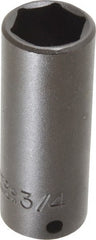 Proto - 3/8" Drive 3/4" Deep Impact Socket - 6 Points, 2-3/4" OAL - Exact Tooling