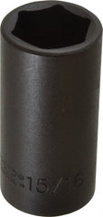 Proto - 3/8" Drive 15/16" Deep Impact Socket - 6 Points, 2-3/4" OAL - Exact Tooling
