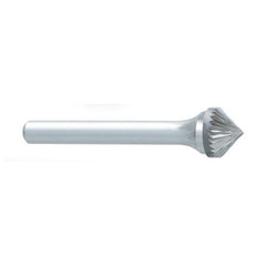 ‎SK-1 -1/4 x LOC × 1/4 Shank × 2 OAL 90 Degree Cone Carbide Medium Tough Cut Burr - Exact Tooling