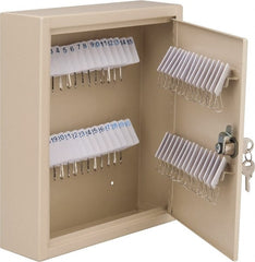 Master Lock - 60 Keys, Almond Key Storage Cabinet - 10-3/4" Wide x 3" Deep x 12-1/4" High - Exact Tooling