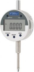 Fowler - 0 to 1" Range, 0.0005" Graduation, Electronic Drop Indicator - Inch & Metric System, Digital Display - Exact Tooling