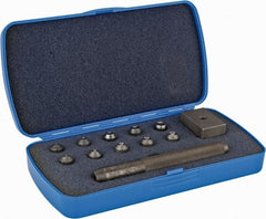 US Airtool - 1/16 to 3/16" Hand Flaring Kit - Adapto Kit for Semi-Tubular Rivets - Exact Tooling
