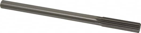 Made in USA - 0.63" High Speed Steel 8 Flute Chucking Reamer - Exact Tooling