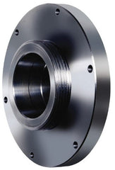 Pratt Burnerd America - Adapter Back Plate for 8" Diam Self Centering Lathe Chucks - L-0 Mount, 2-1/4" Through Hole Diam, Steel - Exact Tooling