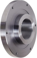 Pratt Burnerd America - Adapter Back Plate for 6" Diam Self Centering Lathe Chucks - 1-1/2 - 8 Mount, 1.81" Through Hole Diam, Steel - Exact Tooling