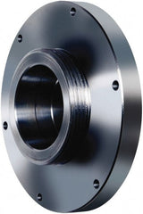 Pratt Burnerd America - Adapter Back Plate for 8" Diam Self Centering Lathe Chucks - L-00 Mount, 2-1/4" Through Hole Diam, Steel - Exact Tooling