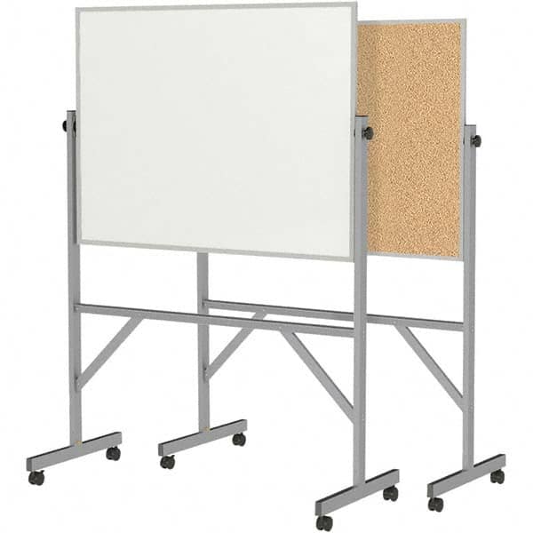 Ghent - Whiteboards & Magnetic Dry Erase Boards Type: Reversible Dry Erase/Corkboard Height (Inch): 78-1/4 - Exact Tooling
