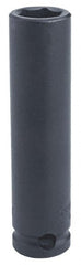 Proto - 3/8" Drive 22mm Deep Impact Socket - 6 Points, 2-47/64" OAL - Exact Tooling