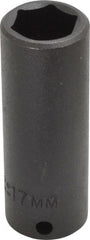 Proto - 3/8" Drive 17mm Deep Impact Socket - 6 Points, 2-47/64" OAL - Exact Tooling