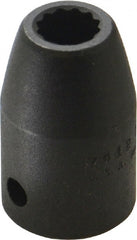 Proto - 1/2" Drive 3/8" Standard Impact Socket - 12 Points, 1-1/2" OAL - Exact Tooling