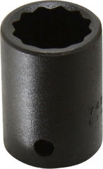 Proto - 1/2" Drive 3/4" Standard Impact Socket - 12 Points, 1-1/2" OAL - Exact Tooling