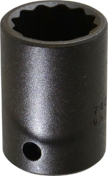 Proto - 1/2" Drive 13/16" Standard Impact Socket - 12 Points, 1-5/8" OAL - Exact Tooling