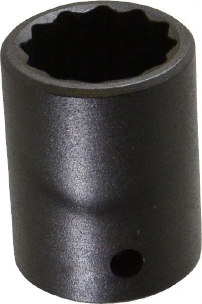 Proto - 1/2" Drive 7/8" Standard Impact Socket - 12 Points, 1-5/8" OAL - Exact Tooling