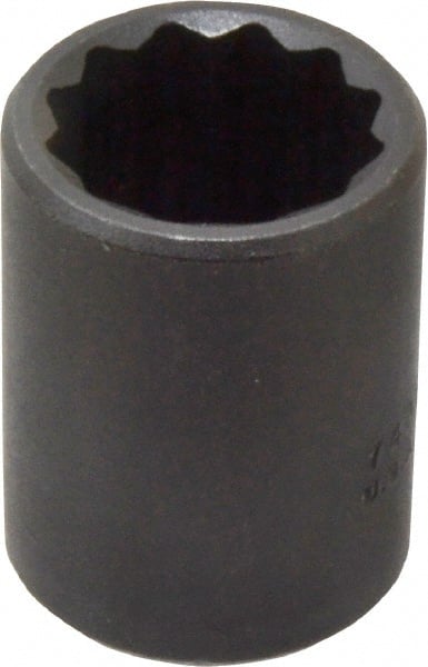 Proto - 1/2" Drive 15/16" Standard Impact Socket - 12 Points, 1-3/4" OAL - Exact Tooling