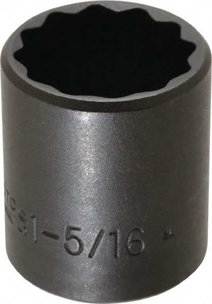 Proto - 1/2" Drive 1-5/16" Standard Impact Socket - 12 Points, 2" OAL - Exact Tooling