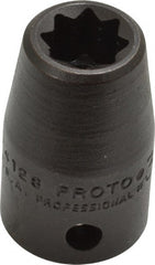 Proto - 1/2" Drive 3/8" Standard Impact Socket - 8 Points, 1-1/2" OAL - Exact Tooling