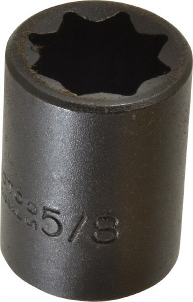 Proto - 1/2" Drive 5/8" Standard Impact Socket - 8 Points, 1-1/2" OAL - Exact Tooling