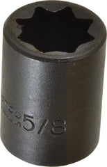 Proto - 1/2" Drive 5/8" Standard Impact Socket - 8 Points, 1-1/2" OAL - Exact Tooling