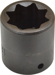 Proto - 1/2" Drive 1" Standard Impact Socket - 8 Points, 1-3/4" OAL - Exact Tooling