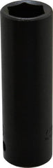 Proto - 1/2" Drive 11/16" Deep Impact Socket - 6 Points, 3-1/4" OAL - Exact Tooling