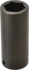 Proto - 1/2" Drive 1" Deep Impact Socket - 6 Points, 3-1/2" OAL - Exact Tooling