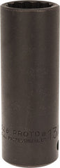 Proto - 1/2" Drive 13/16" Deep Impact Socket - 12 Points, 3-1/4" OAL - Exact Tooling