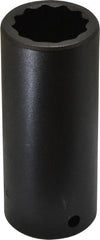 Proto - 1/2" Drive 1" Deep Impact Socket - 12 Points, 3-1/2" OAL - Exact Tooling