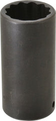 Proto - 1/2" Drive 1-1/4" Deep Impact Socket - 12 Points, 3-1/2" OAL - Exact Tooling