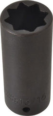 Proto - 1/2" Drive 13/16" Deep Impact Socket - 8 Points, 3-1/4" OAL - Exact Tooling