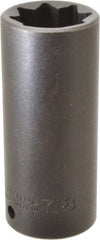 Proto - 1/2" Drive 7/8" Deep Impact Socket - 8 Points, 3-1/2" OAL - Exact Tooling
