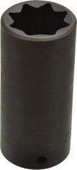 Proto - 1/2" Drive 15/16" Deep Impact Socket - 8 Points, 3-1/2" OAL - Exact Tooling