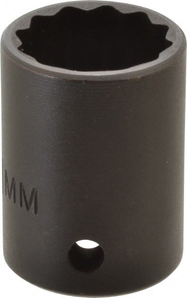 Proto - 1/2" Drive 21mm Standard Impact Socket - 12 Points, 1-1/2" OAL - Exact Tooling