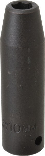 Proto - 1/2" Drive 10mm Deep Impact Socket - 6 Points, 3-1/4" OAL - Exact Tooling