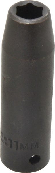 Proto - 1/2" Drive 11mm Deep Impact Socket - 6 Points, 3-1/4" OAL - Exact Tooling
