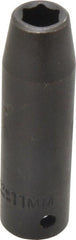 Proto - 1/2" Drive 11mm Deep Impact Socket - 6 Points, 3-1/4" OAL - Exact Tooling