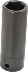 Proto - 1/2" Drive 20mm Deep Impact Socket - 6 Points, 3-1/4" OAL - Exact Tooling