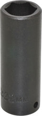 Proto - 1/2" Drive 22mm Deep Impact Socket - 6 Points, 3-1/2" OAL - Exact Tooling