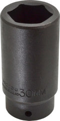 Proto - 1/2" Drive 30mm Deep Impact Socket - 6 Points, 3-1/2" OAL - Exact Tooling