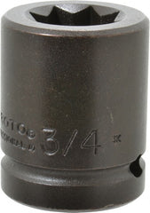 Proto - 3/4" Drive 3/4" Standard Impact Socket - 8 Points, 1-15/16" OAL - Exact Tooling