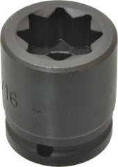 Proto - 3/4" Drive 15/16" Standard Impact Socket - 8 Points, 2-1/16" OAL - Exact Tooling