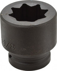 Proto - 3/4" Drive 1-1/8" Standard Impact Socket - 8 Points, 2-1/4" OAL - Exact Tooling